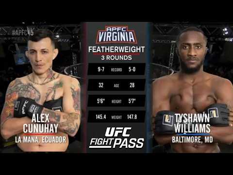 APFC 15: Tyshawn Williams vs Alex Cunuhay | December 8, 2024