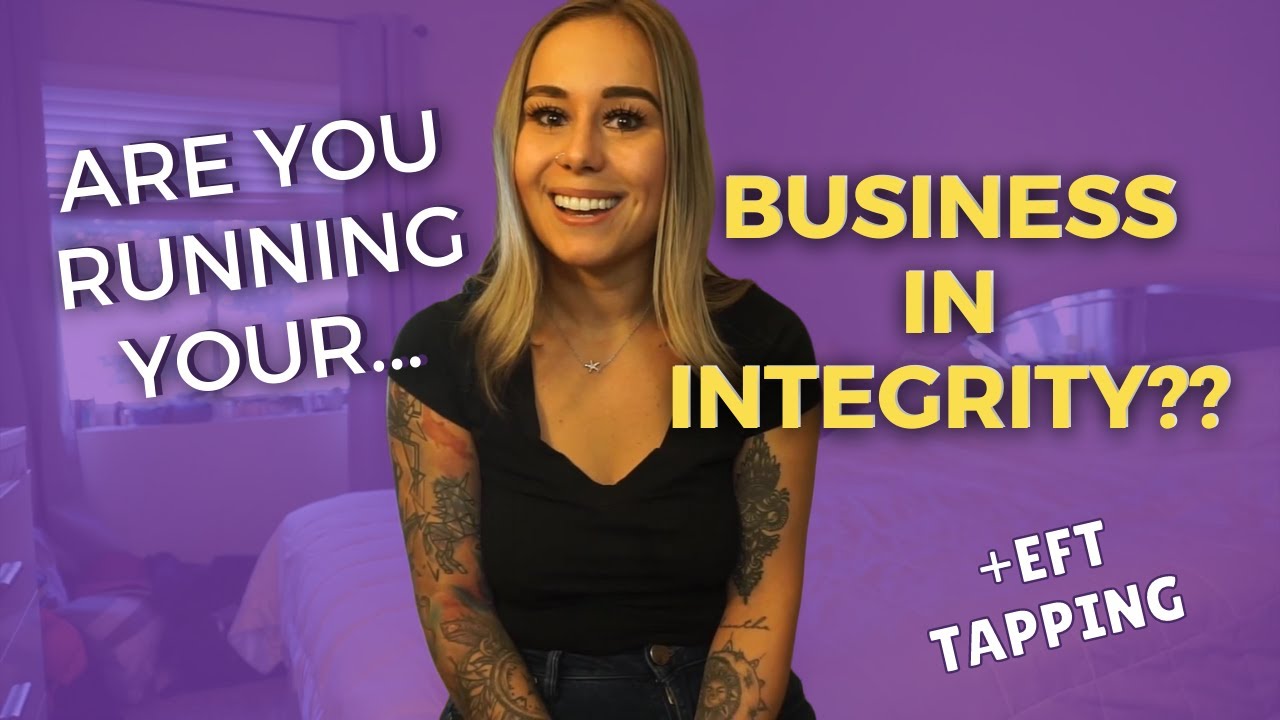 Staying in integrity in business + EFT Tapping | Ania Halama - YouTube