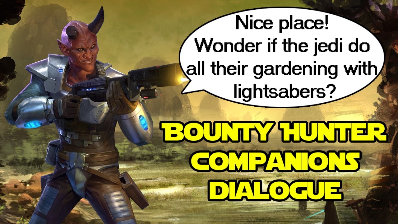 SWTOR: Bounty Hunter Companions ambient dialogue
