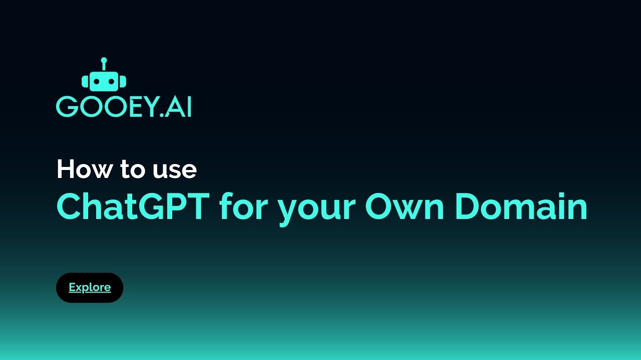 ChatGPT for your own domain - How to use Gooey.AI Workflows