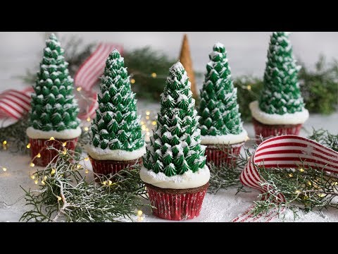 How to Make Christmas Tree Cupcakes