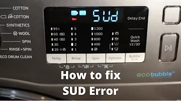How to Fix the SUD Error Code Quickly on Samsung Front Load Washing Machine