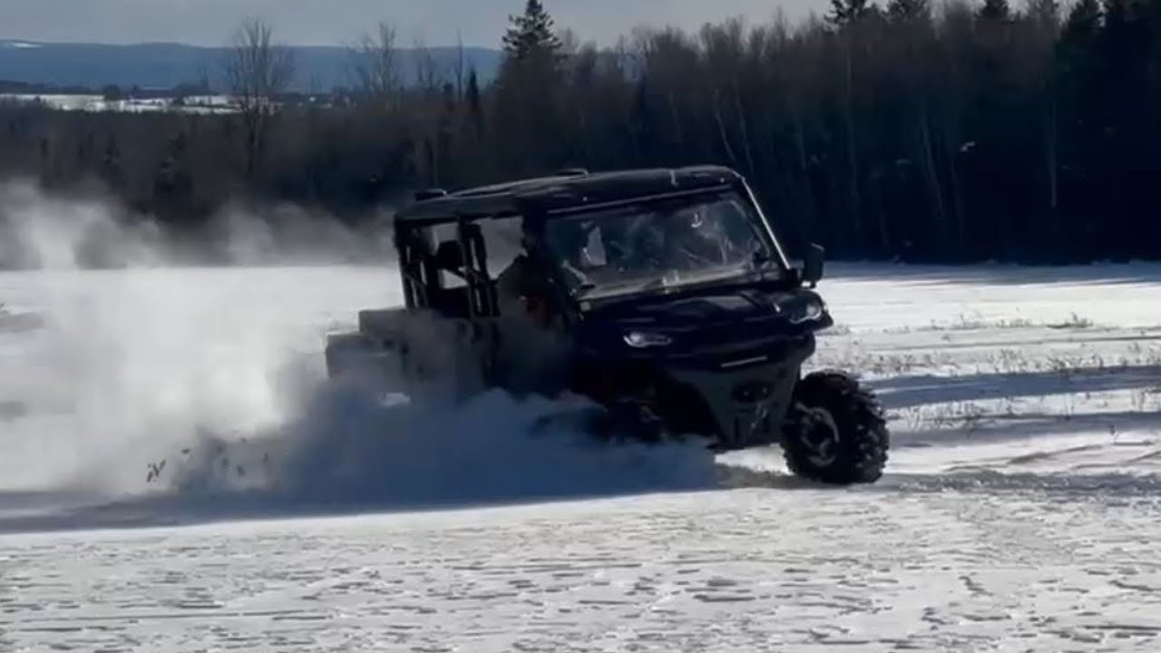 Powerline Trail with Deep Snow | Beaver Dam | Hill Climb | CFMoto ...