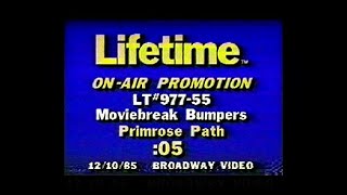 Lifetime, Moviebreak Open, Bumps, Promos (January 1986)