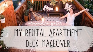 Apartment Deck Makeover Outdoor Oasis In The Trees My Rental Reno S1 E6