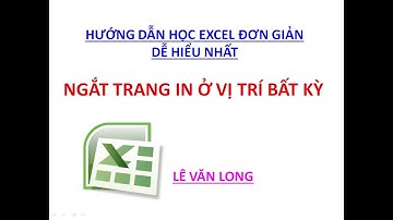 Bài 2. Ngắt Trang In Ở Vị Trí Bất Kỳ - Hướng Dẫn Học Excel - Excel Cơ Bản Đến Nâng Cao