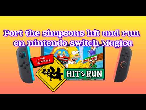 Como configurar y jugar the simpsons hit and run en switch magica #freeshop #thesimpsonshitandrun