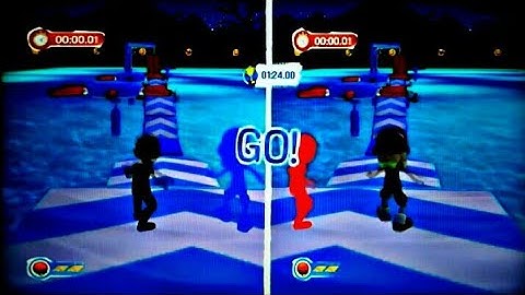 Wii Wipeout: Create & Crash G1, 2P local splitscreen intro & Max mode, 1st 6 cources, I got owned!