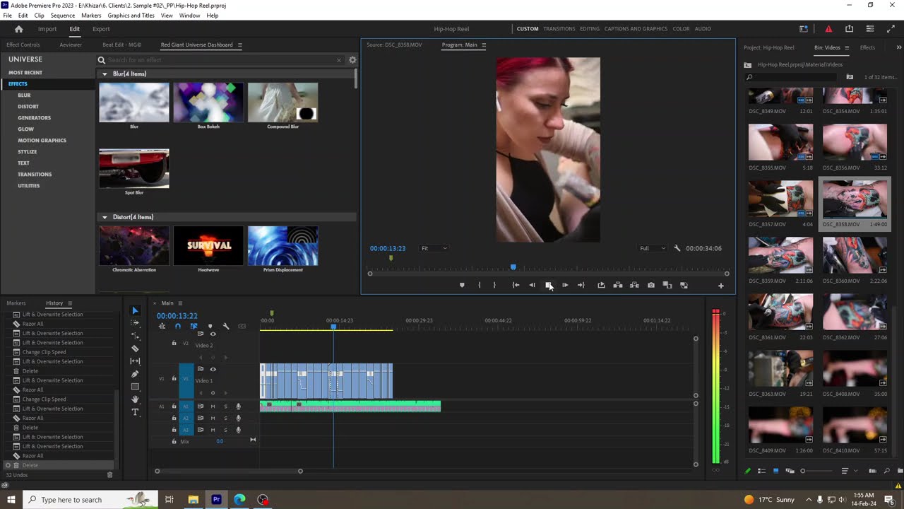 Editing a Tattoo Company’s Video | Proof of Work