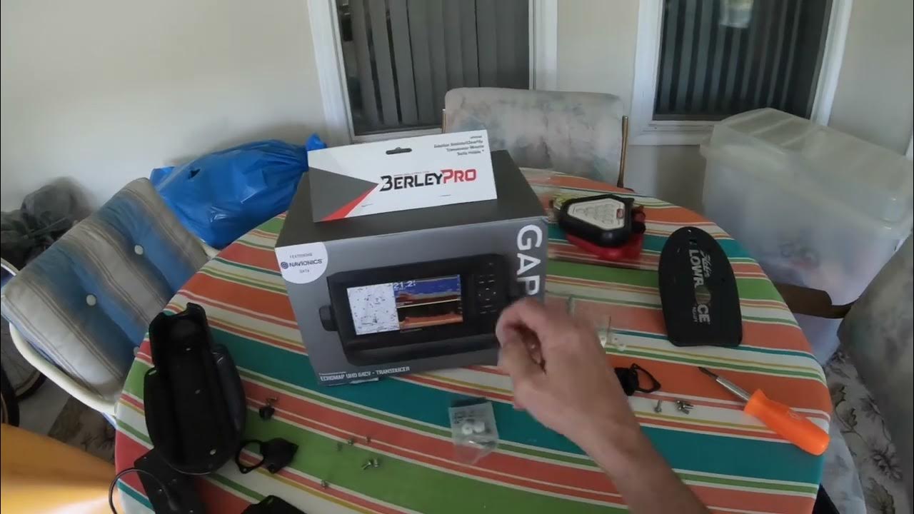 2022 Hobie Compass Garmin GT24UHD transducer install using BerleyPro mount Part 2 YouTube