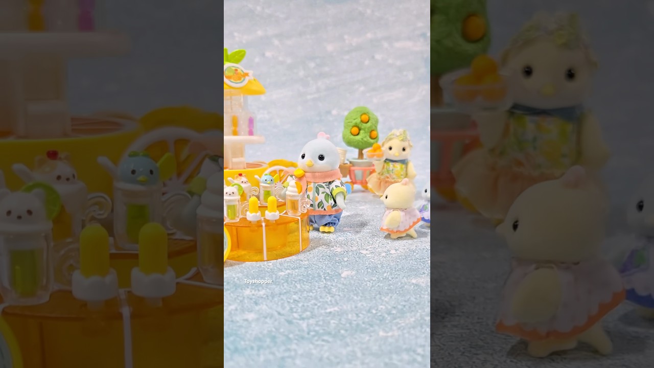 Sylvanian Families Citrus Bird Family&Juice Shop Play Set  Epoch, Japan 2025 🍊✨