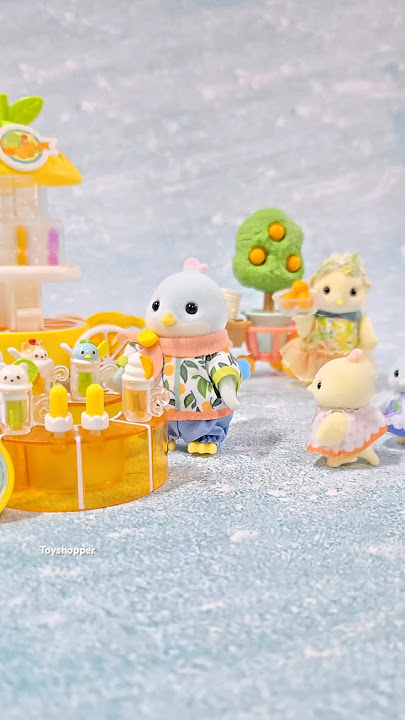 Sylvanian Families Citrus Bird Family&Juice Shop Play Set  Epoch, Japan 2025 🍊✨#sylvanianfamilies