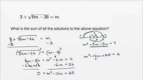 Radical and rational equations — Harder example | Math | SAT | Khan Academy