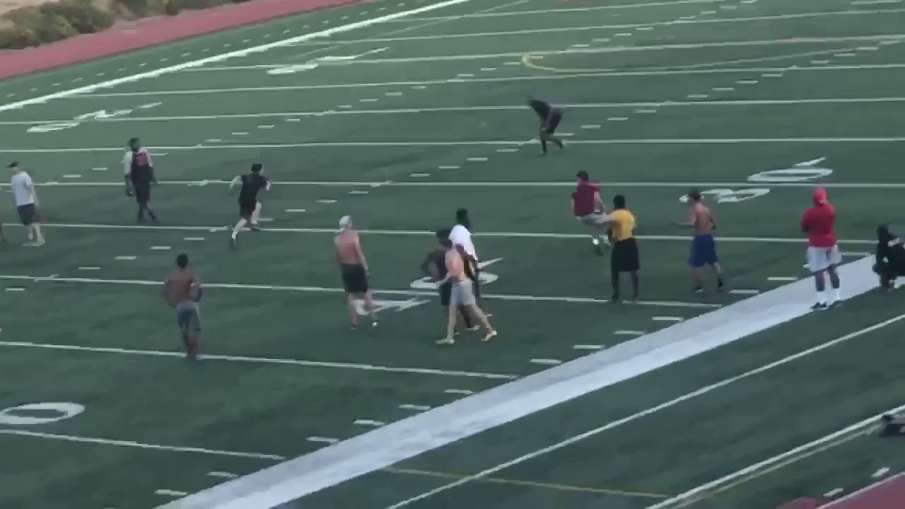 Football tryout at Pierce College YouTube