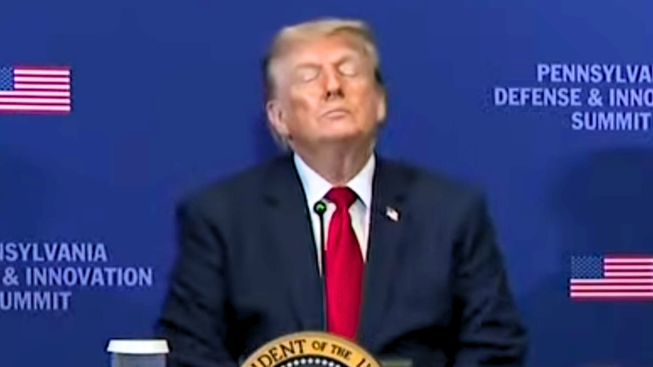 Trump shockingly unwell when trying to speak