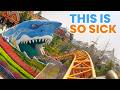 Steel Dolphin Front Row POV | AWESOME Intamin Multi-Launch Coaster at Shanghai Haichang Ocean Park