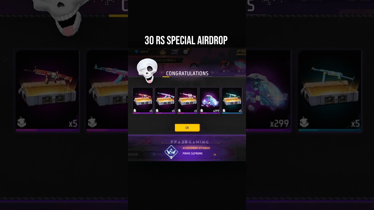30 rs SPECIAL AIRDROP 🥶 FREE FIRE 3 SPECIAL AIRDROP TRICK 
