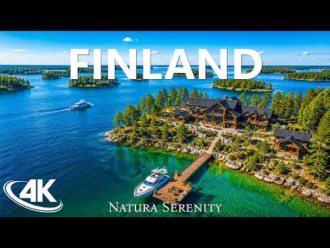 FINLAND 4K Amazing Aerial Film - Meditation Relaxing Music - Natural Landscape