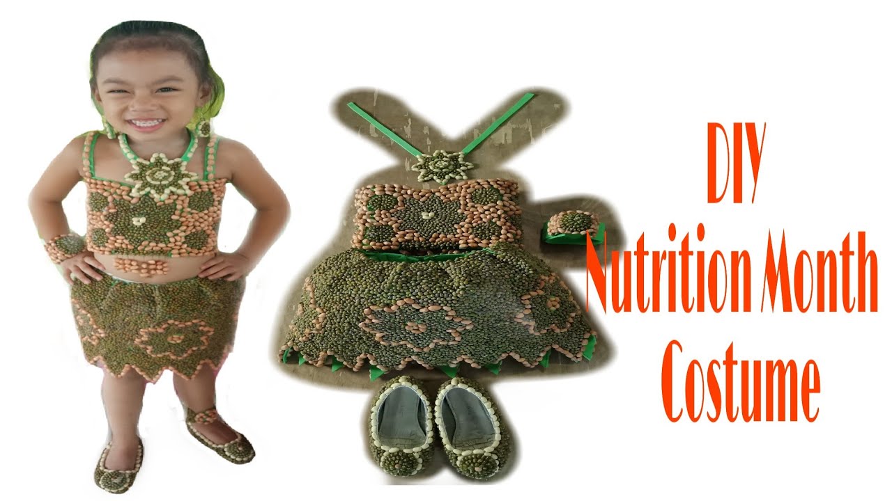 DIY Nutrition Month Costume (Munggo at Mani) Champion ang Bessie Anndi ko