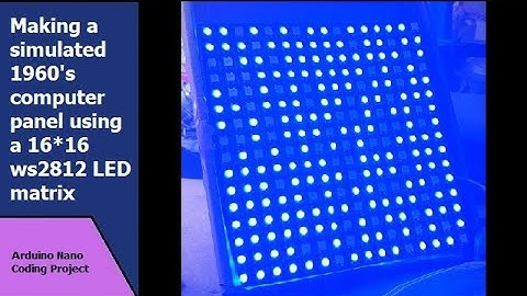 Simulating an old flashing computer panel