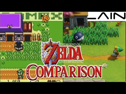 Zelda: Link's Awakening Graphics Comparison (Nintendo Switch vs Game Boy)