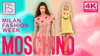 MOSCHINO Spring/Summer 2026 Milan Fashion Week 4K Mathilda Gvarliani, Luiza Perote FASHION STYLE TV