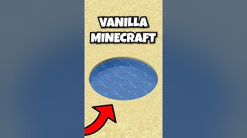 Perfect Circle In Minecraft NO MODS!! #shorts
