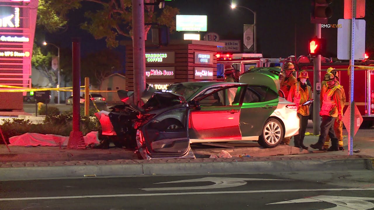 Two Killed in a Solo Vehicle Crash Gardena, CA 10/19/21 YouTube