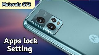 Apps Lock Setting In Motorola G72, screenshot 5