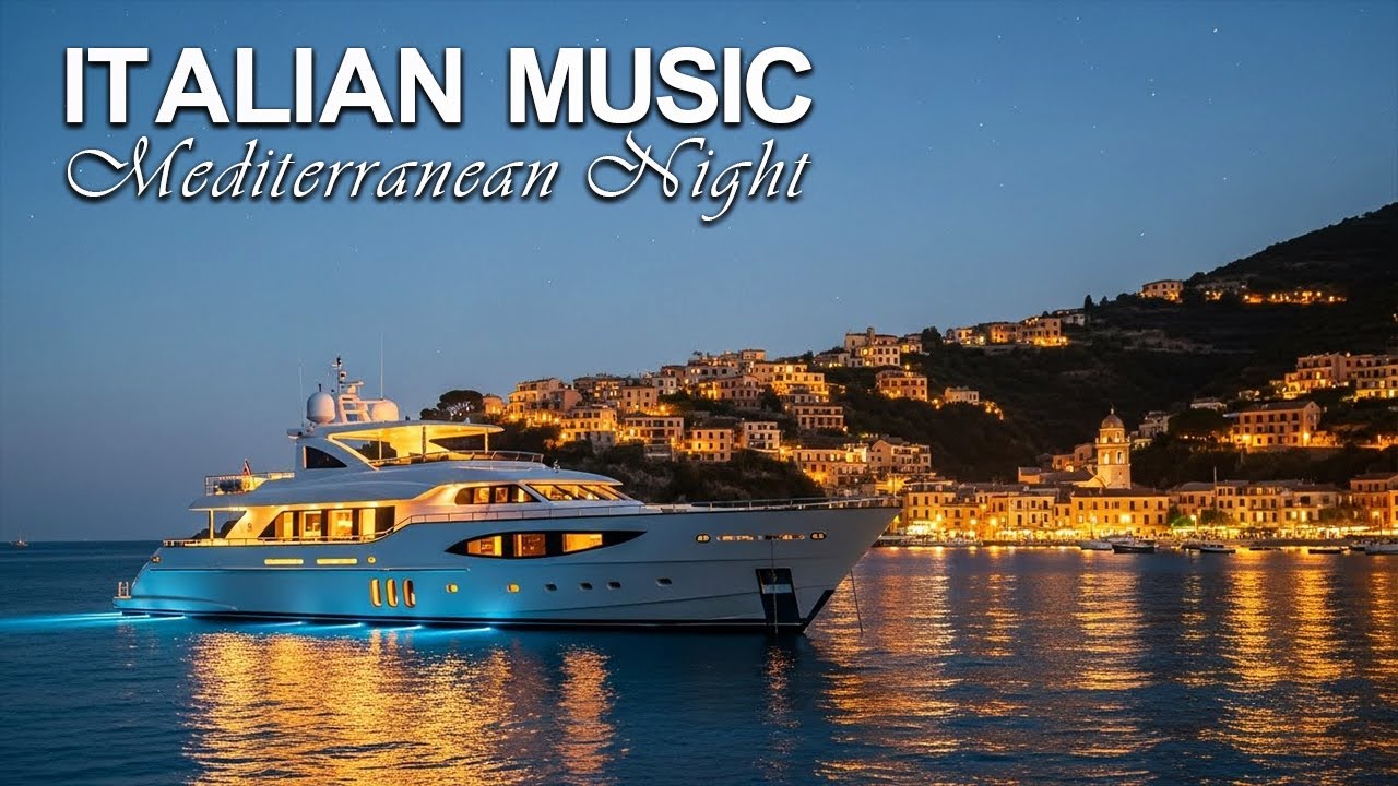 🎞️ Mediterranean Vintage Italy | Classic Coastal Night Music from 1940s–1950s Southern Italy