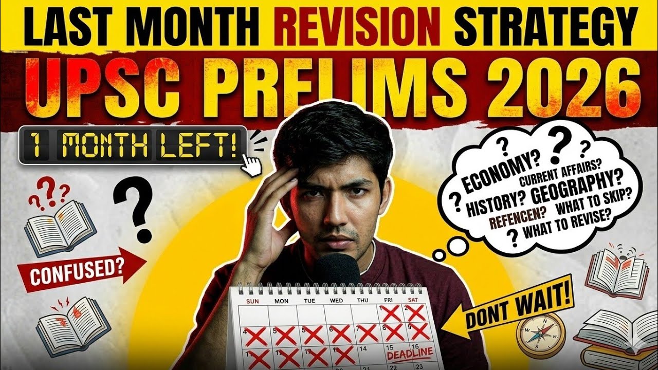 UPSC CSE 2026 Last Month Strategy 🔥 | Score 110+ in Prelims 🚀 | Final ...