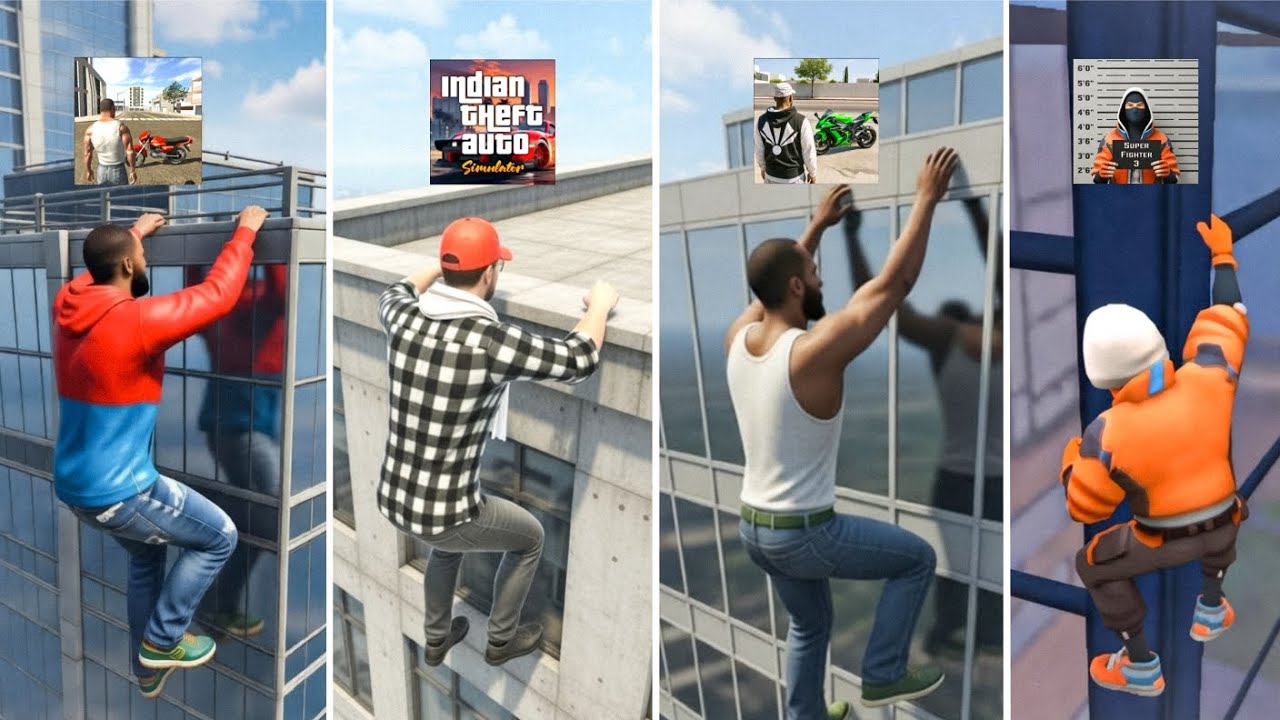 Franklin Building Climb Challenge In Indian GTA Games 🤯💥
