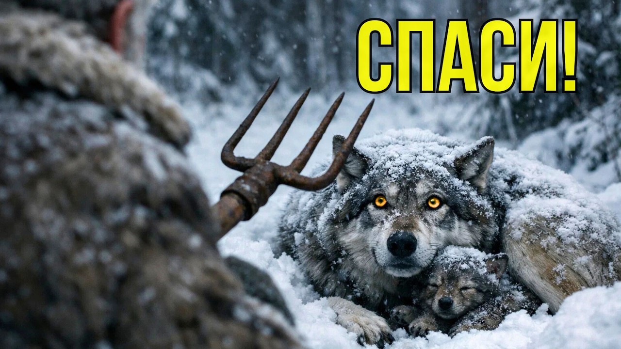 Волчица молила о пощаде... Но не для себя. Что с ней сделал старик...