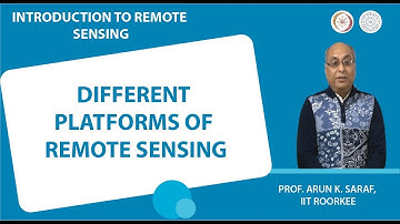 Different platforms of remote sensing.