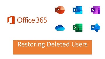 Office365 - Restore Deleted User