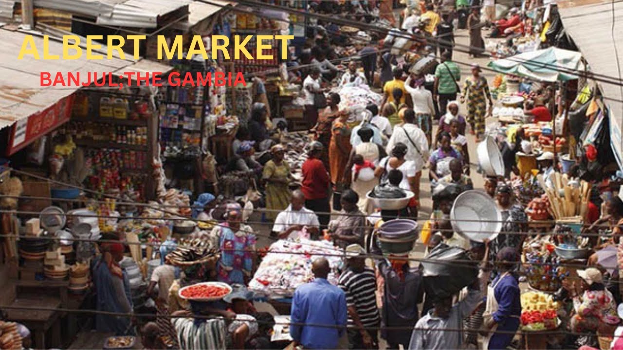 Albert Market; the largest market in Banjul and oldest in Gambia
