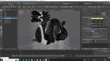 How to Dissolve an Object in with nParticles in Maya and After Effects Part 2 -- Particle Emission
