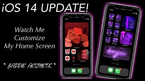 iOS 14 Update! Watch Me Aesthetically Customize My iPhone Home Screen/ Tutorial *BADDIE EDITION*
