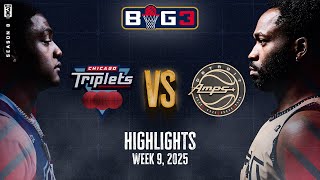 2025 Big3 Week 9 In 3 Minutes - Detroit Amps Vs. Chicago Triplets