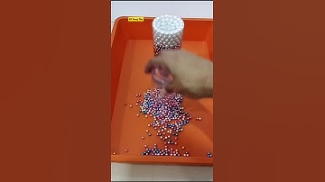 Reverse ◀️ Video. Colourful Small & Large Pearls. #shorts #asmr #pearl #beads #satisfying #oddly