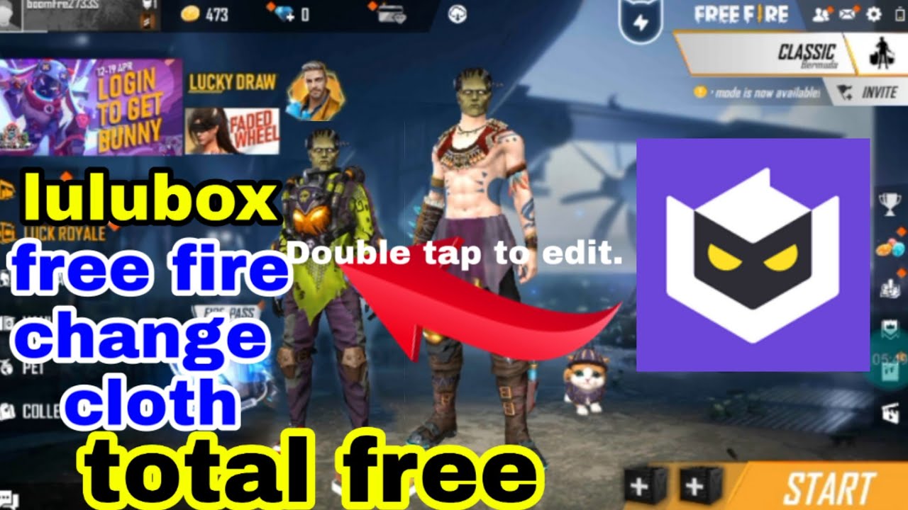 How To Lulubox Free Fire Change Cloth Lulubox Free Fire King Star Change Your Free Fire Enemy Cloth Youtube