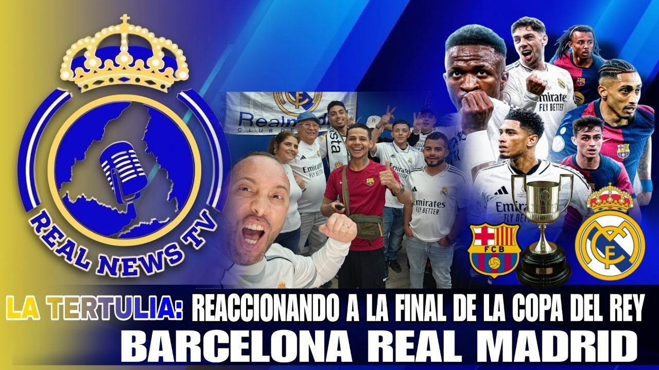 Reaccion en Directo del Clásico en la Final de Copa del Rey - YouTube