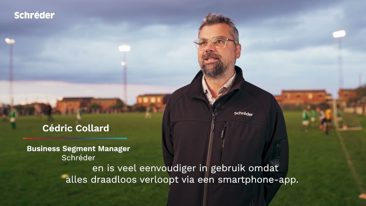 Verlichting voor het voetbalveld van A.S. Houtain-Milanello