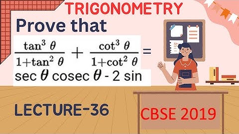 TRIGONOMETRY |LECTURE-36|CBSE CLASS-10|PROBLEMS| CSR ENGINEERING ACADEMY