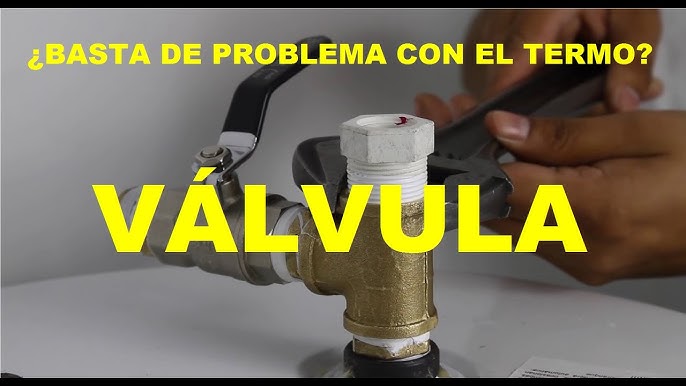 Como evitar el goteo por la válvula de seguridad de un termo eléctrico 