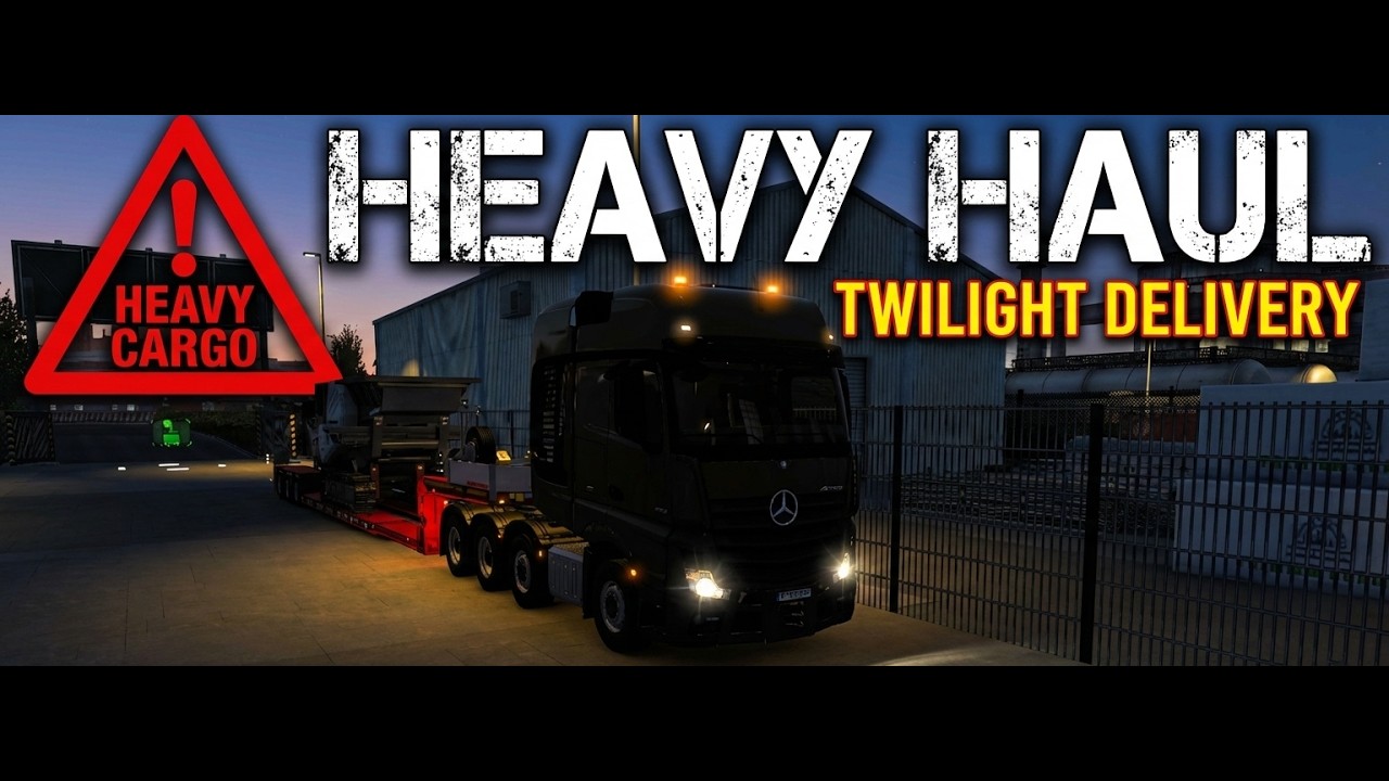 Day 12 as a Truck Driver 🚛 | Mercedes-Benz Actros 625 HP | Night Heavy Haul | ETS2