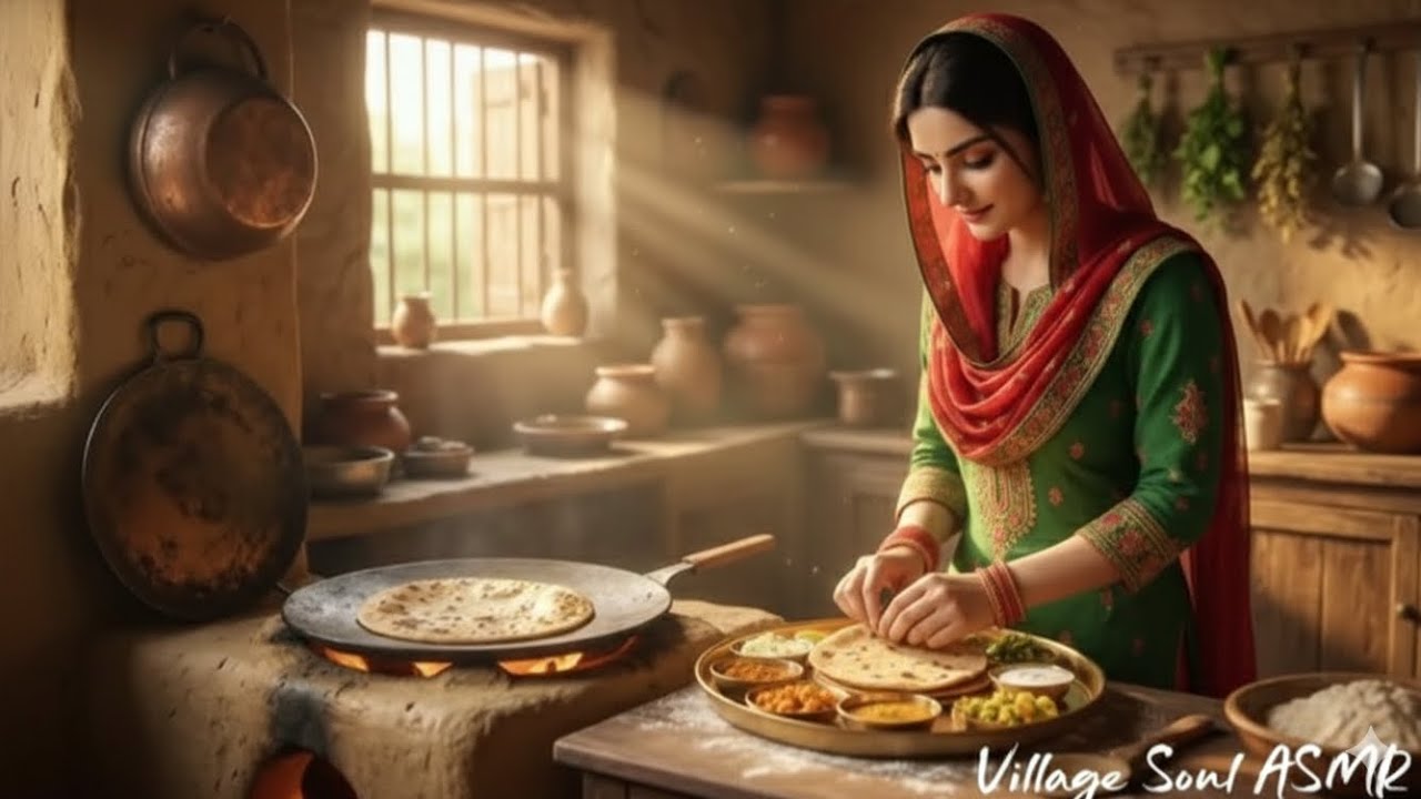 🌾 Village Beauty in Desi Kitchen 🌾गाँव की सादगी, देसी रसोई और खूबसूरत मुस्कान 💚 की रसोई की रानी”🔥 “