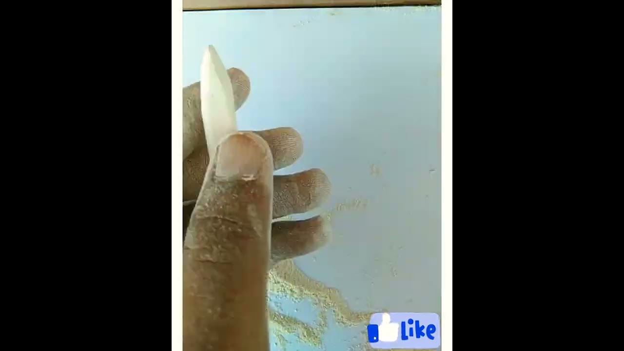 Chalk carving/ How to carve pencil in chalk/ In single chalk/Creative carving
