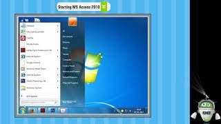 Starting MS Access 2010 - A Window to Computers Class 7