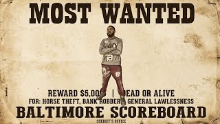 THEY SAID I WAS BEHIND THE BALTIMORE SCOREBOARD…